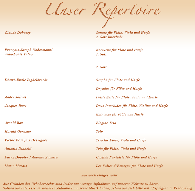 repertoire